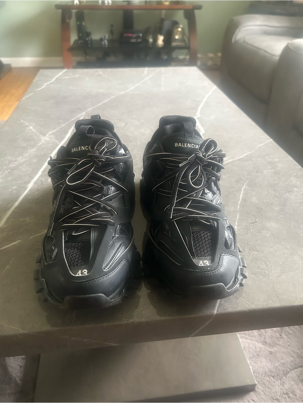 Balenciaga Black Men's Track Runner Sneakers